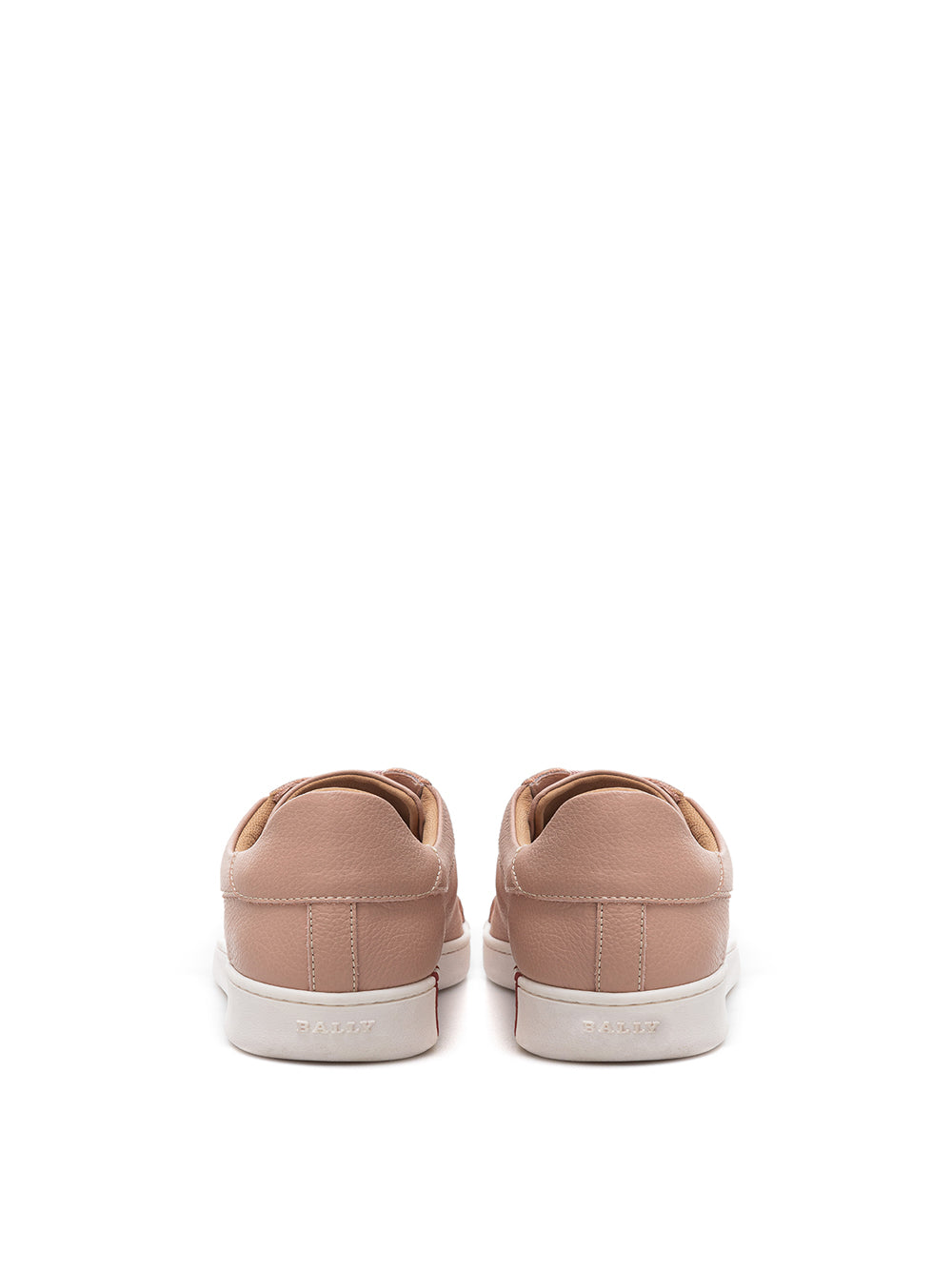 Bally Elegant Pink Leather Lace-Up Sneakers
