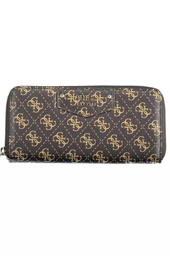 Guess Jeans Elegant Brown Polyethylene Zip Wallet