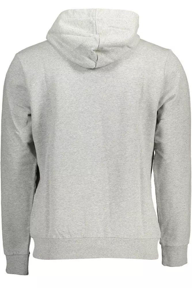 Napapijri Elevated Gray Cotton Hooded Sweatshirt