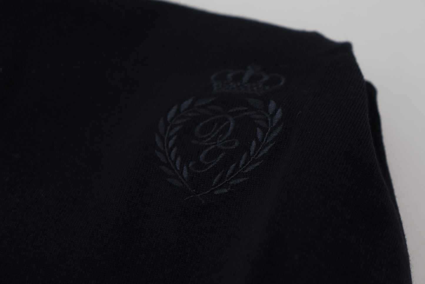 Dolce & Gabbana Black Virgin Wool Crewneck Pullover Sweater