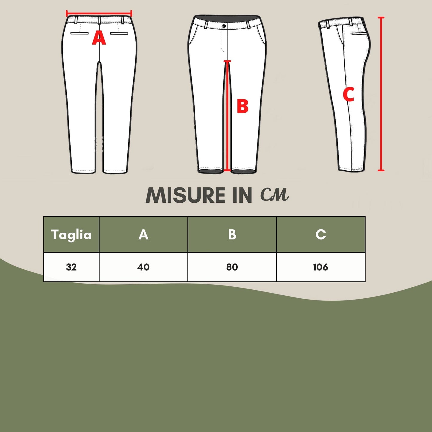 Armani Exchange Chic Beige Cotton Regular Fit Trousers