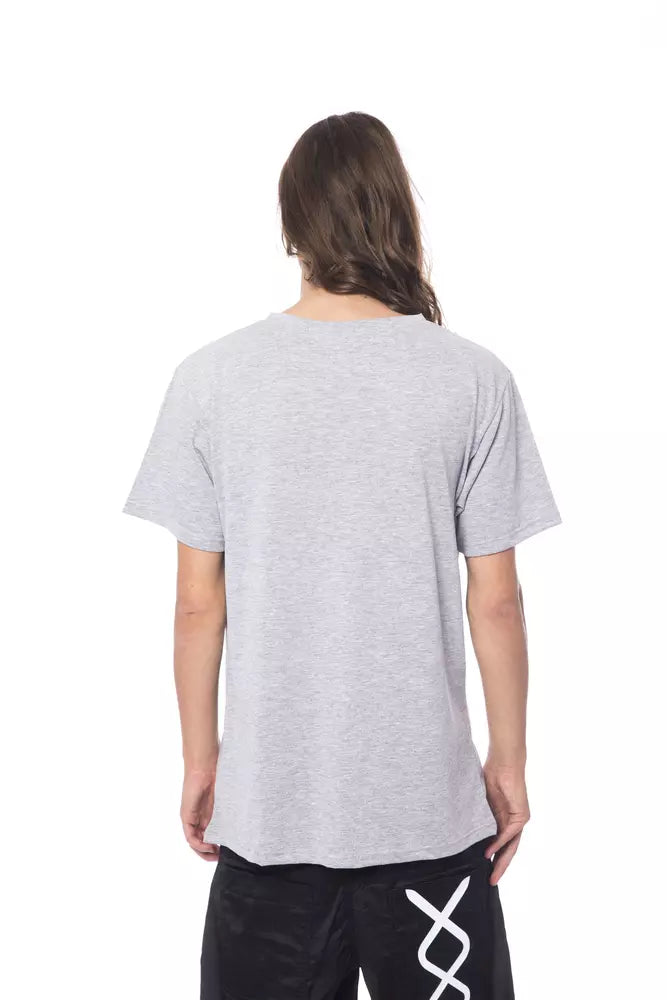 Nicolo Tonetto Sleek Gray Round Neck Cotton Tee