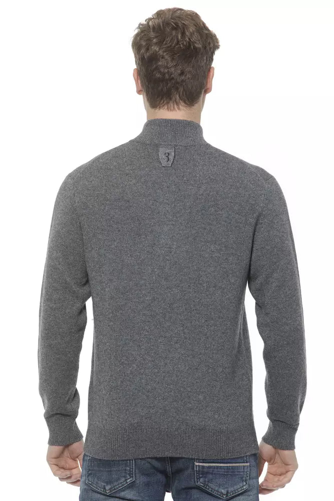Billionaire Italian Couture Elegant Cashmere Zip Cardigan for Men