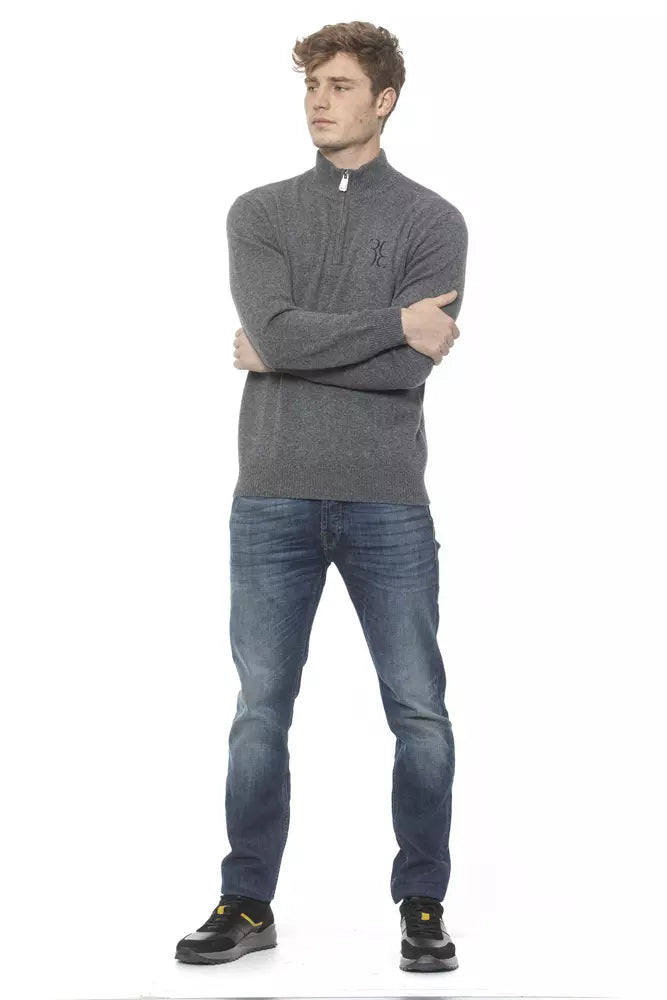 Billionaire Italian Couture Elegant Cashmere Zip Cardigan for Men