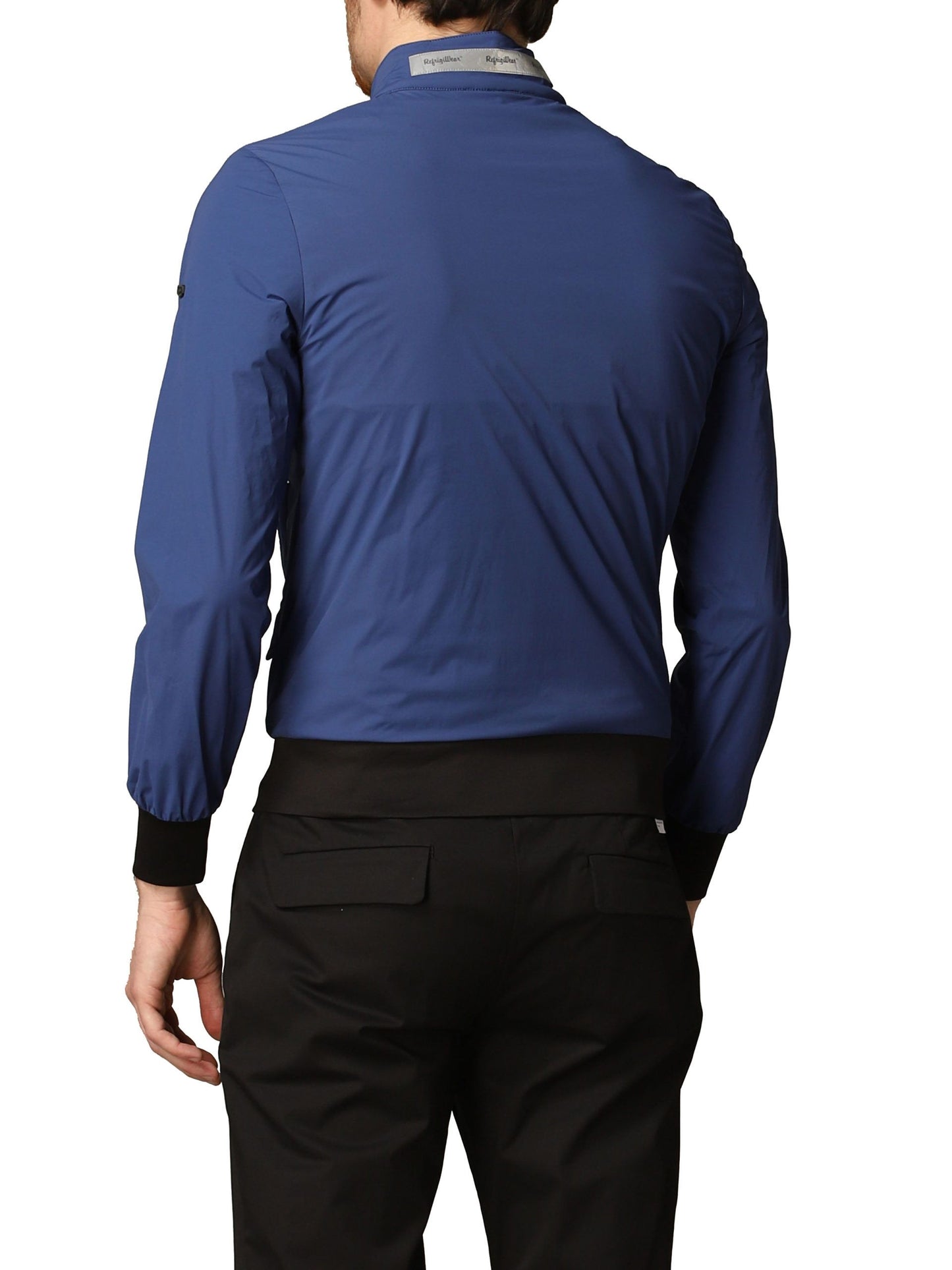 Refrigiwear Elegant Blue Bielastic Bomber Jacket