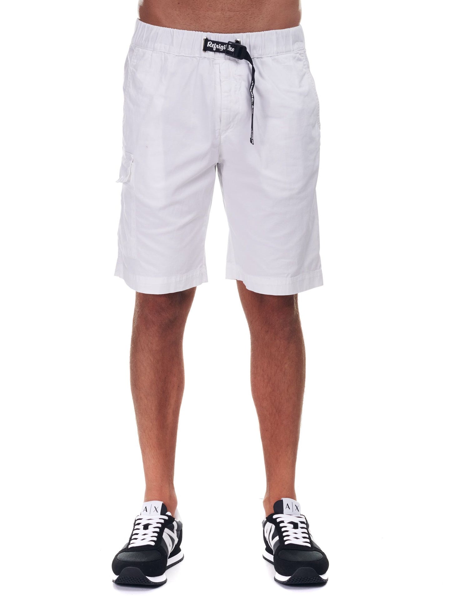 Refrigiwear Summertime Elegance White Cotton Shorts