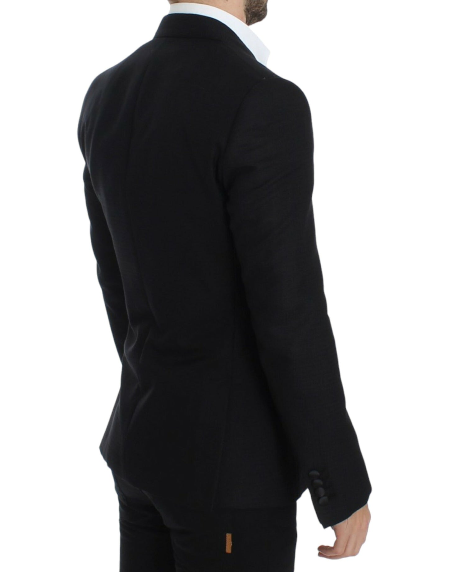 Dolce & Gabbana Black wool silk SICILIA blazer