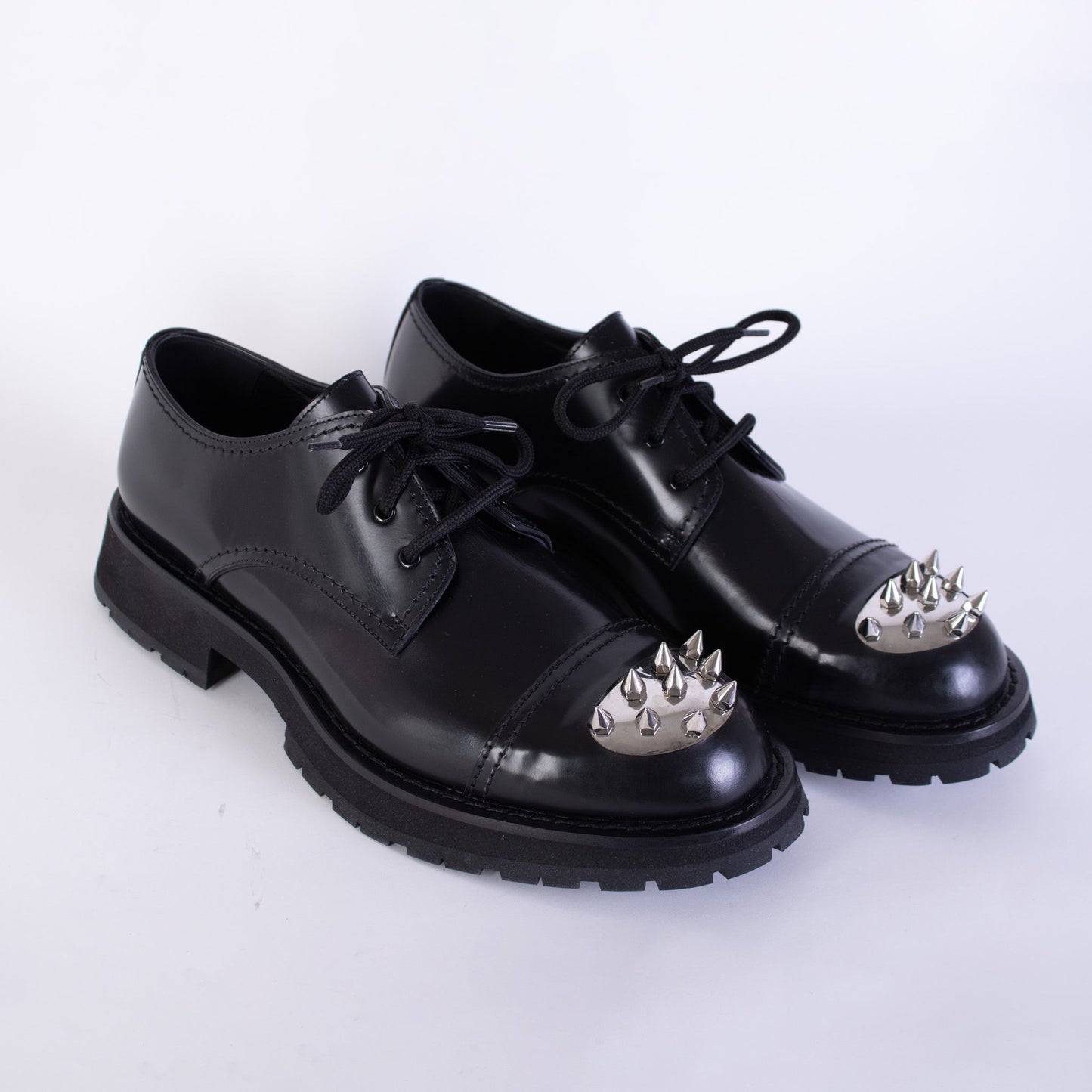 Alexander McQueen Studded Leather Derby Lace-Ups