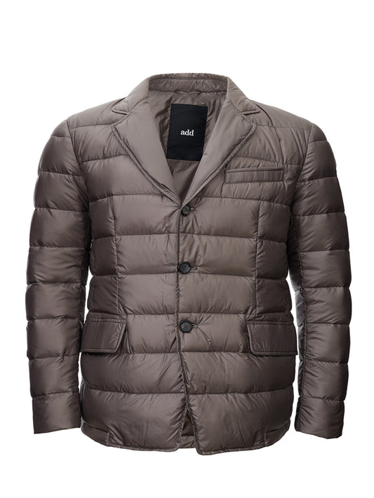 Add Elegant Dove Grey Quilted Jacket