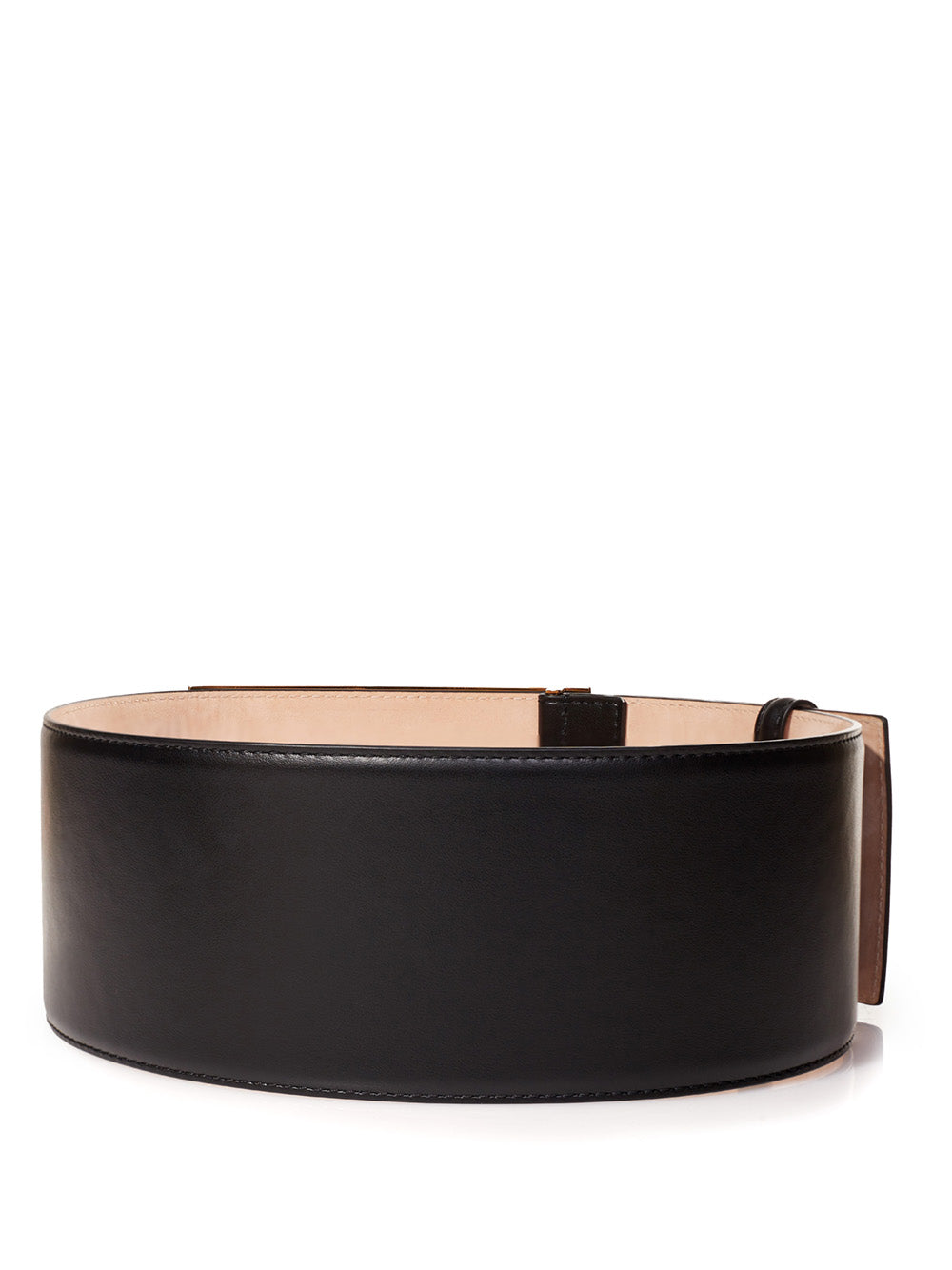 Fendace Elegant Crystal-Studded Leather Belt