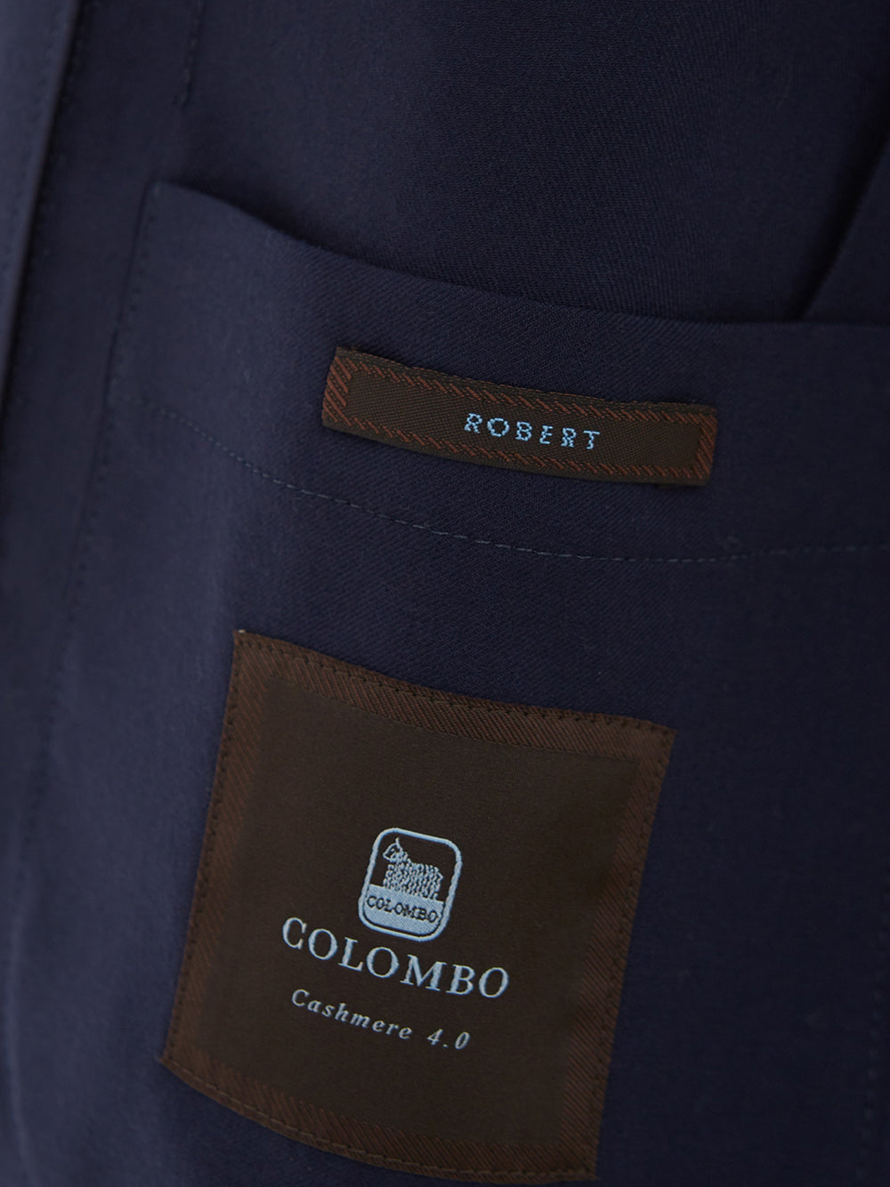 Colombo Elegant Blue Cashmere Men's Jacket