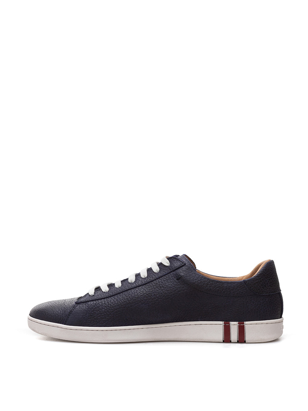 Bally Elegance in Every Step: Blue Leather Sneakers