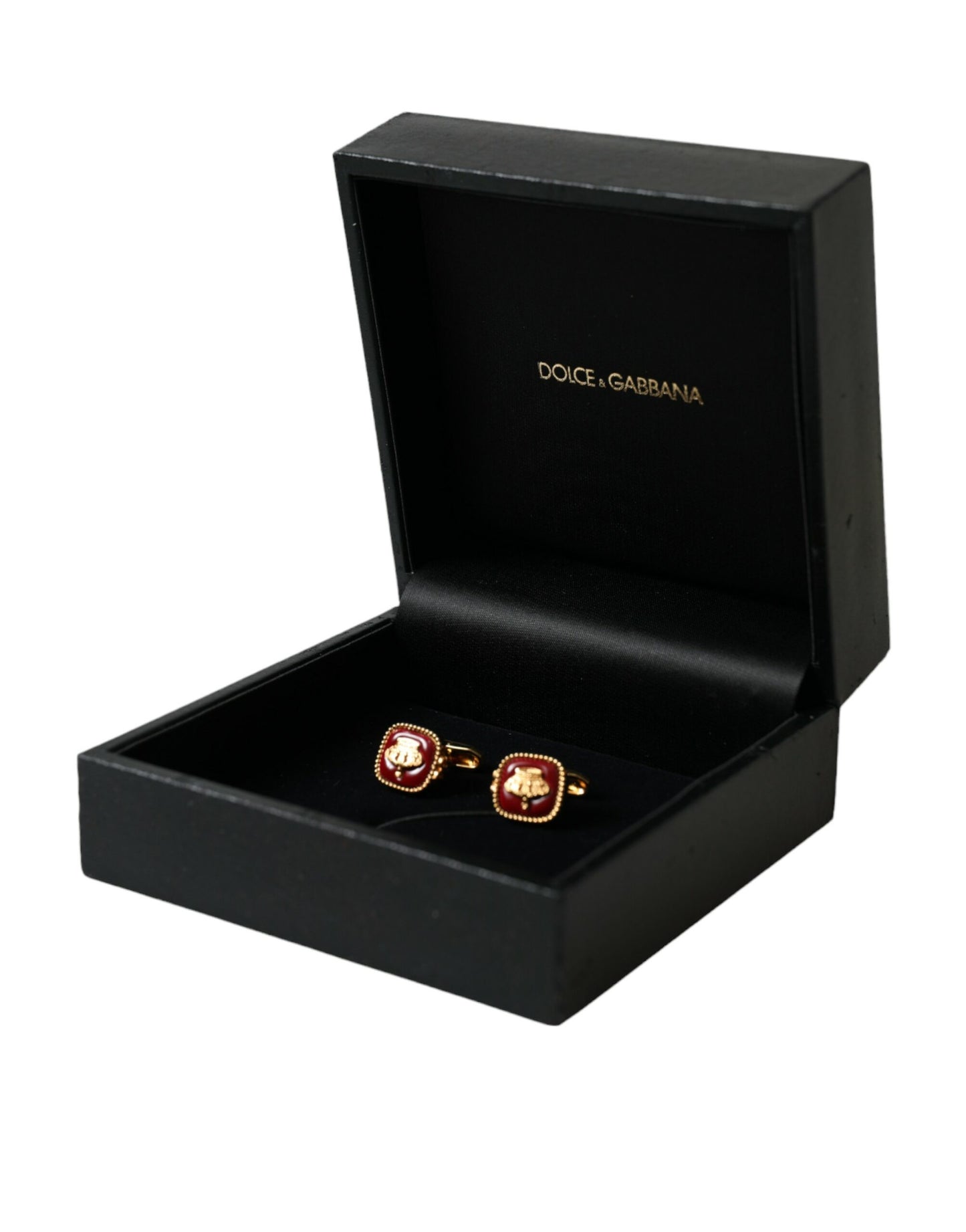 Dolce & Gabbana Gold Plated Crown Sterling Silver 925 Cufflink