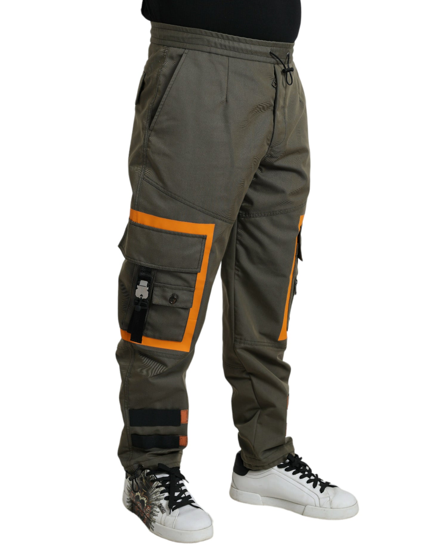 Dolce & Gabbana Green Cotton Cargo Men Jogger Pants