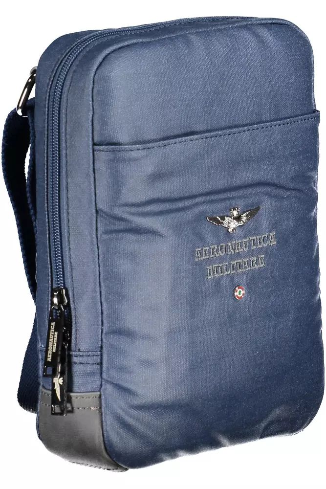 Aeronautica Militare Blue Contrast Detail Shoulder Bag