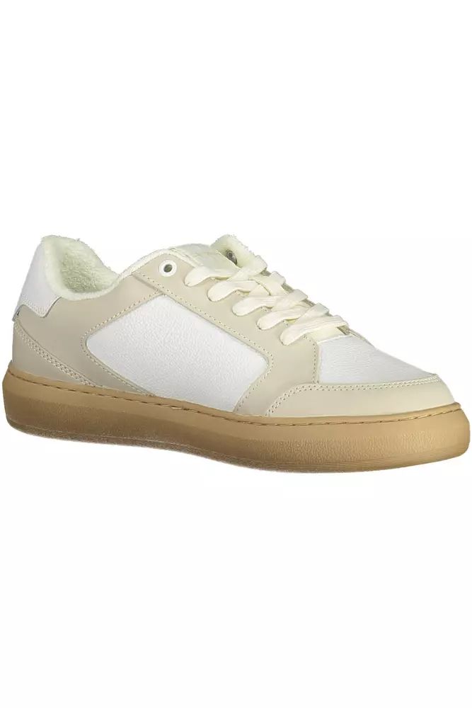 Calvin Klein Eco-Conscious White Sneakers with Logo Accent