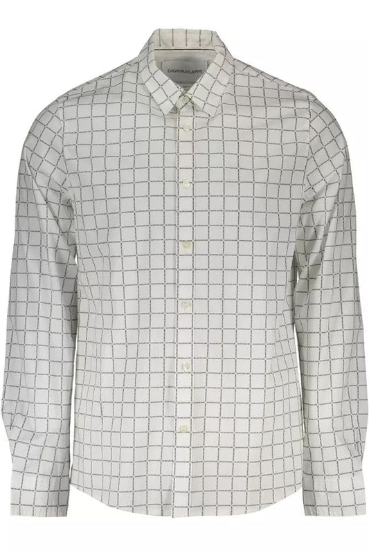 Calvin Klein Slim Fit Italian Collar White Shirt