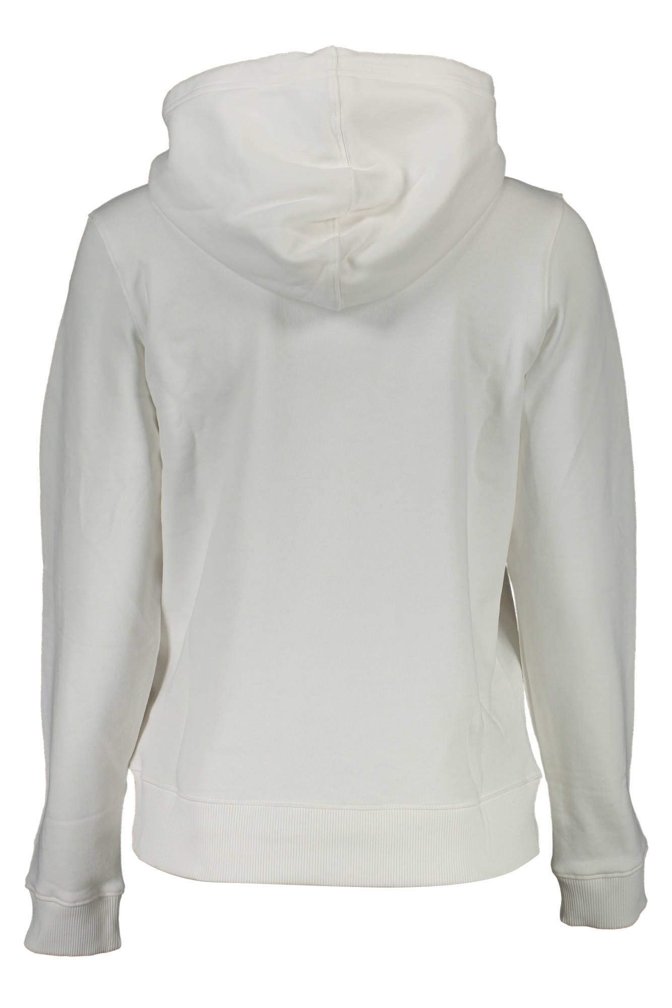 Calvin Klein Elegant White Cotton Hooded Sweatshirt