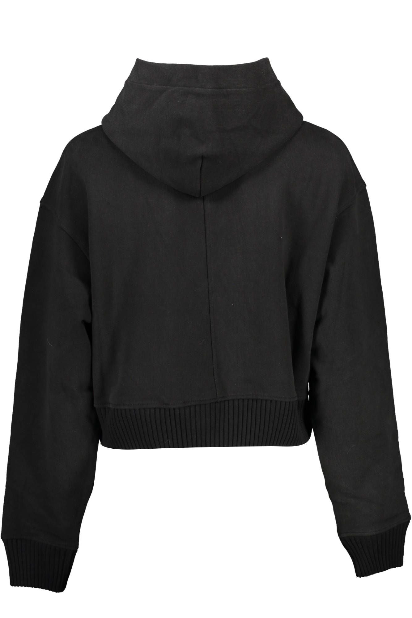 Calvin Klein Eco-Chic Black Brushed Hooded Sweatshirt