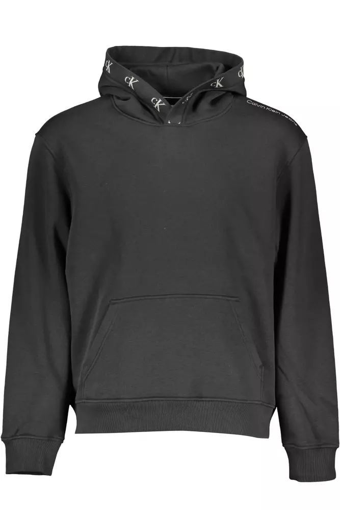 Calvin Klein Sleek Hooded Sweatshirt with Contrasting Logo