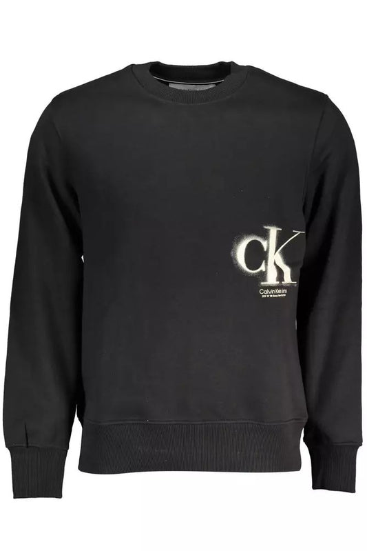 Sleek Calvin Klein Black Logo Sweatshirt