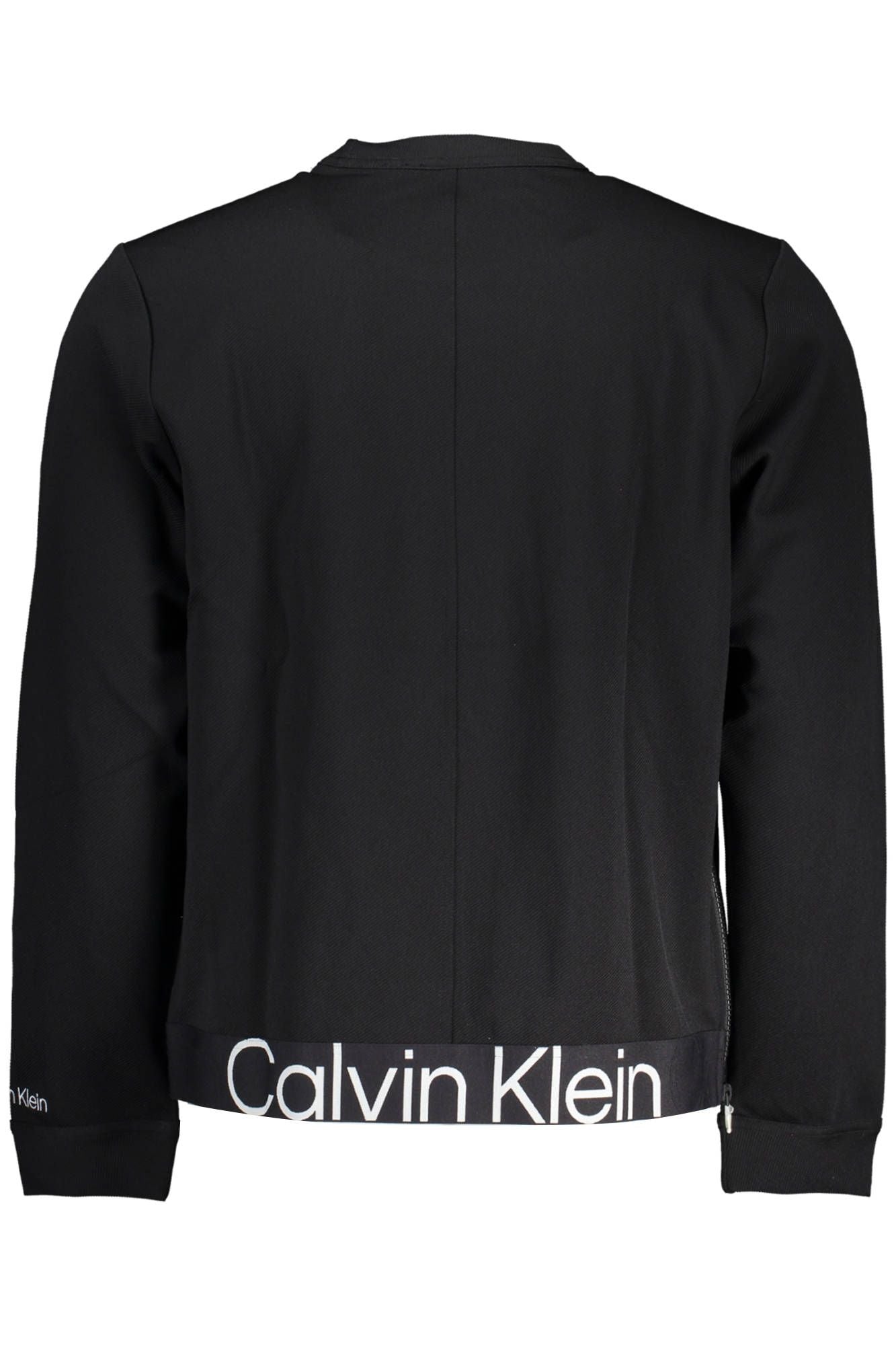 Calvin Klein Elegant Black Sweatshirt with Iconic Embroidery