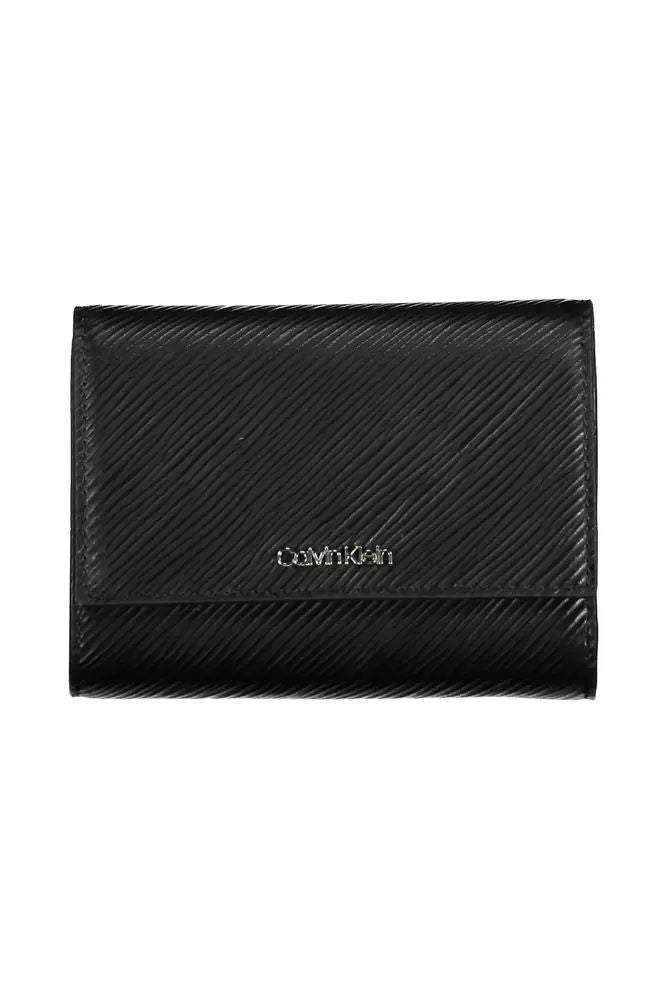 Calvin Klein Elegant Black RFID-Blocking Wallet with Snap Closure