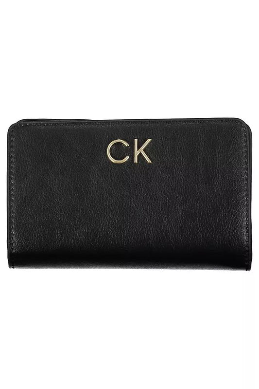 Calvin Klein Sleek Black RFID-Secure Wallet for Her