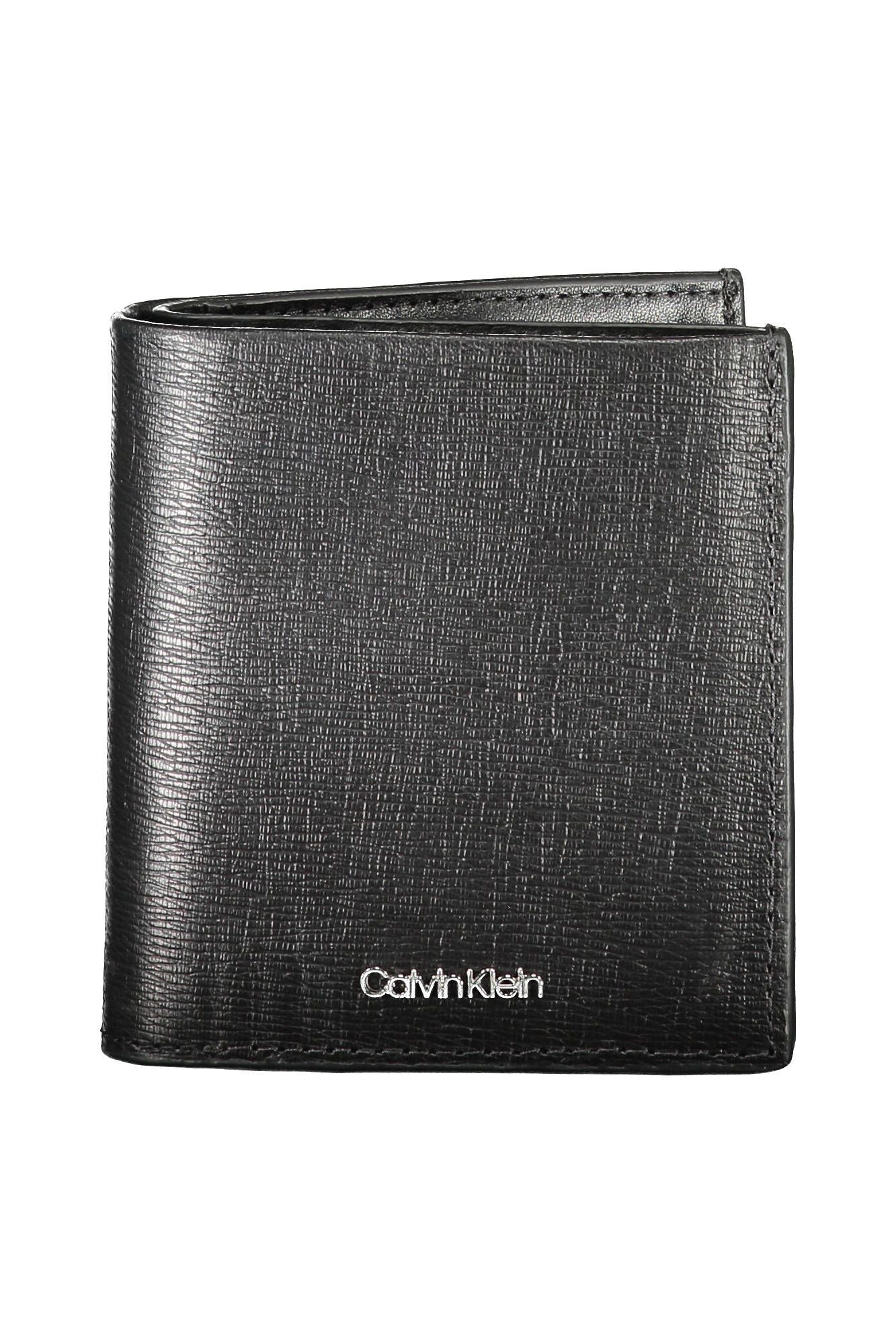 Calvin Klein Sleek Black Leather Wallet with RFID Blocker