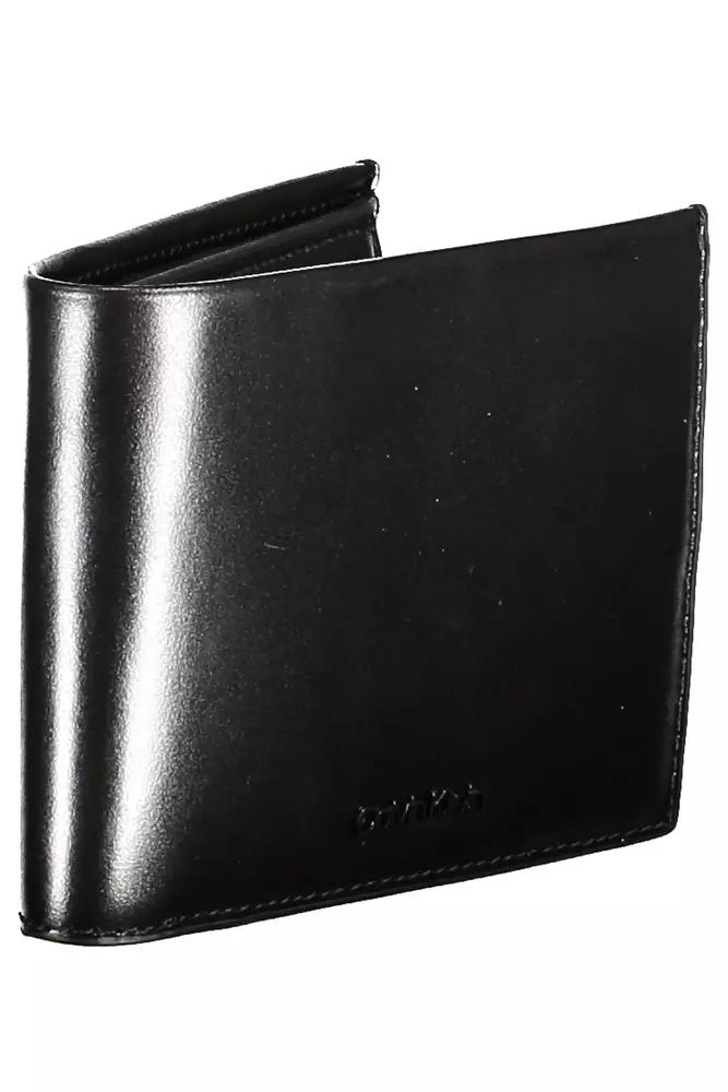 Calvin Klein Sleek Black Leather Wallet with RFID Blocker