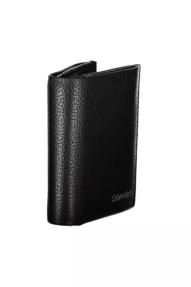 Calvin Klein Sleek Black Leather Bi-fold Wallet