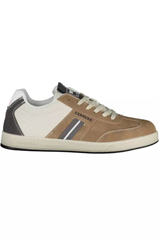 Carrera Sleek Brown Sneakers with Contrasting Details