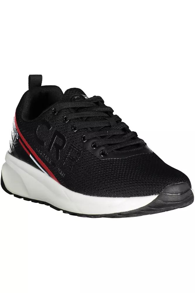 Carrera Sleek Black Sports Sneakers with Striking Contrasts