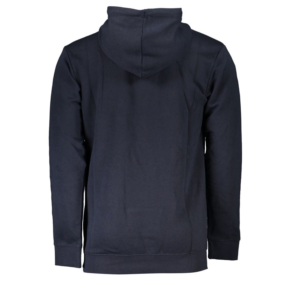 Cavalli Class Chic Blue Brushed Hooded Sweatshirt