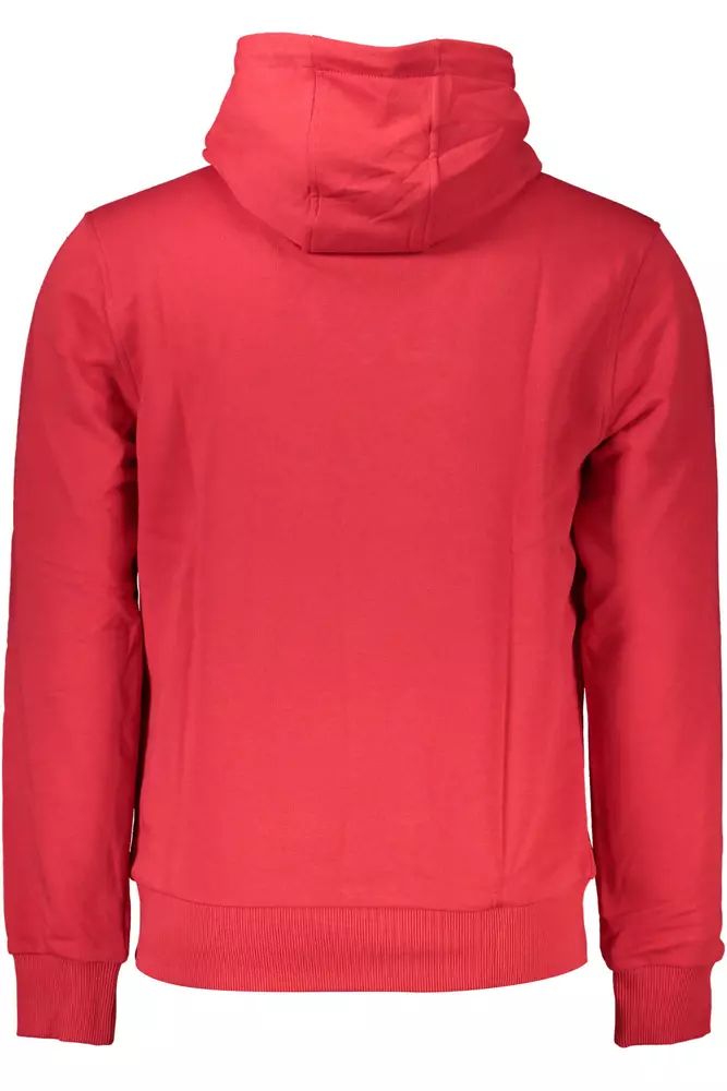 Cavalli Class Elegant Pink Hooded Sweatshirt with Logo Print