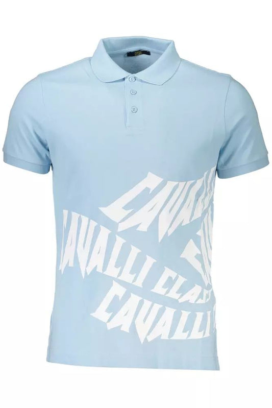 Cavalli Class Elegant Light Blue Men's Polo