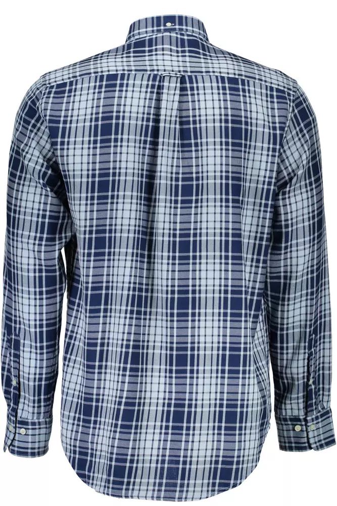 Gant Classic Blue Cotton Long Sleeve Shirt