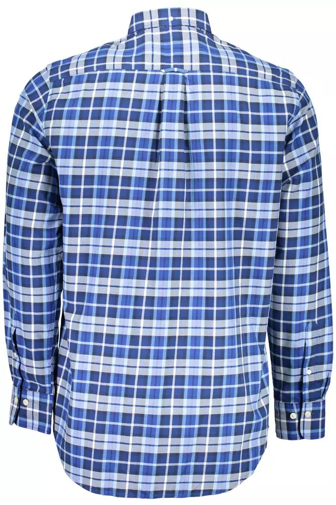 Gant Classic Blue Cotton Long Sleeve Shirt