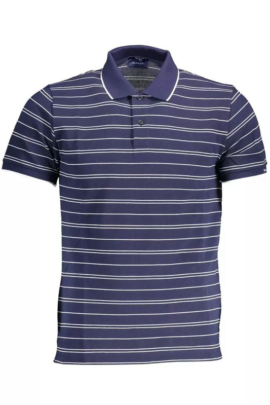 Gant Chic Blue Short-Sleeved Polo for the Modern Man