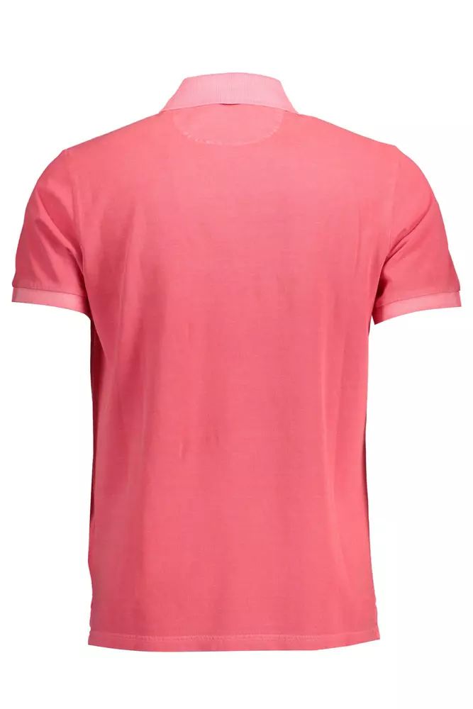 Gant Chic Pink Cotton Polo with Contrasting Details