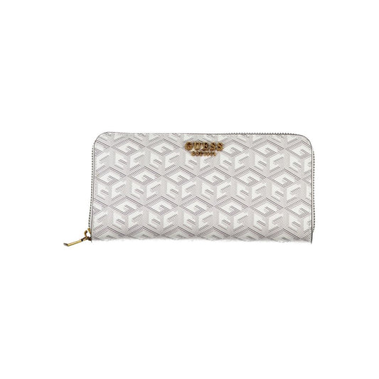 Guess Jeans Chic White Multi-Compartment Wallet