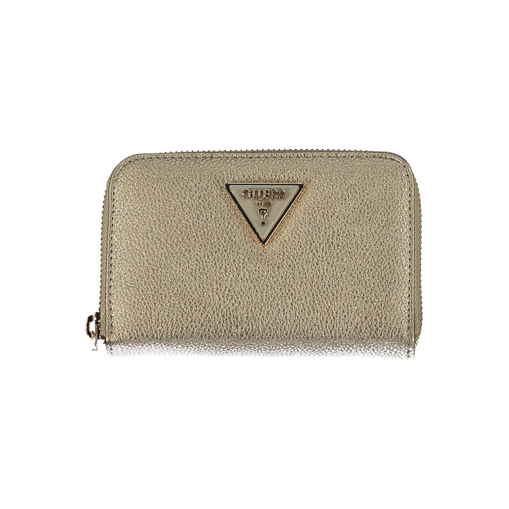 Guess Jeans Elegant Gold Polyethylene Wallet for Women