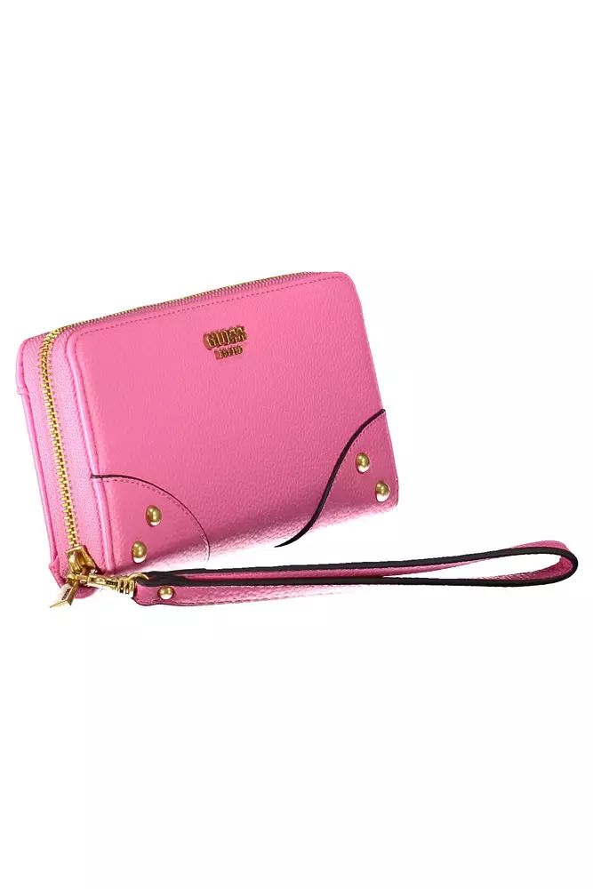 Guess Jeans Chic Pink Multi-Compartment Wallet