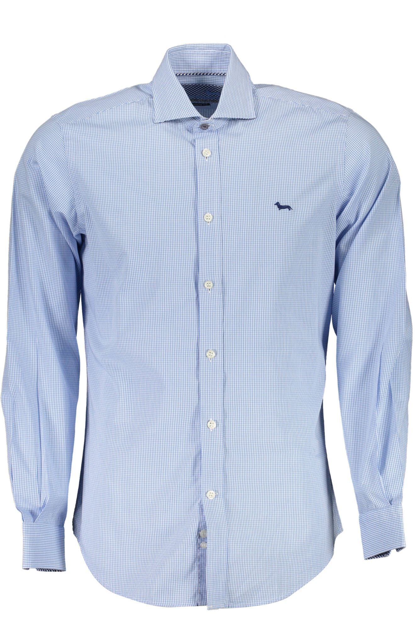 Harmont & Blaine Elegant Light Blue Slim Fit Shirt with French Collar