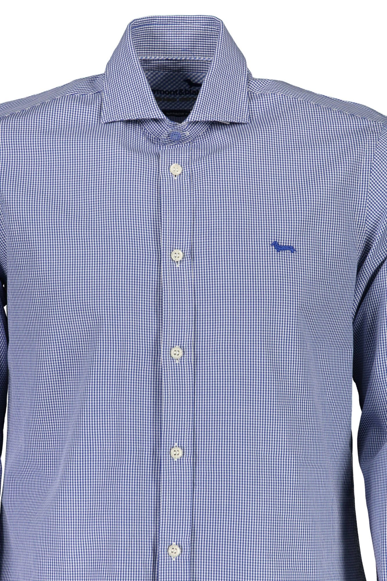 Harmont & Blaine Elegant Blue Narrow Fit Long Sleeve Shirt