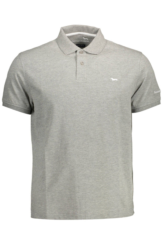 Harmont & Blaine Sleek Gray Regular Fit Polo Shirt