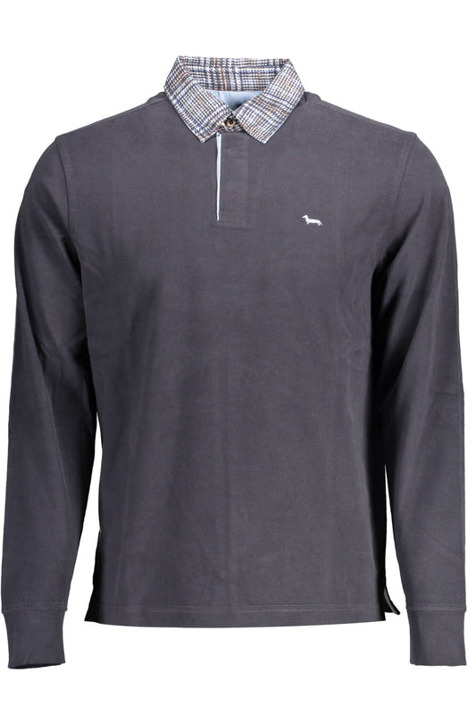 Harmont & Blaine Elegant Long-Sleeve Polo with Contrasting Details