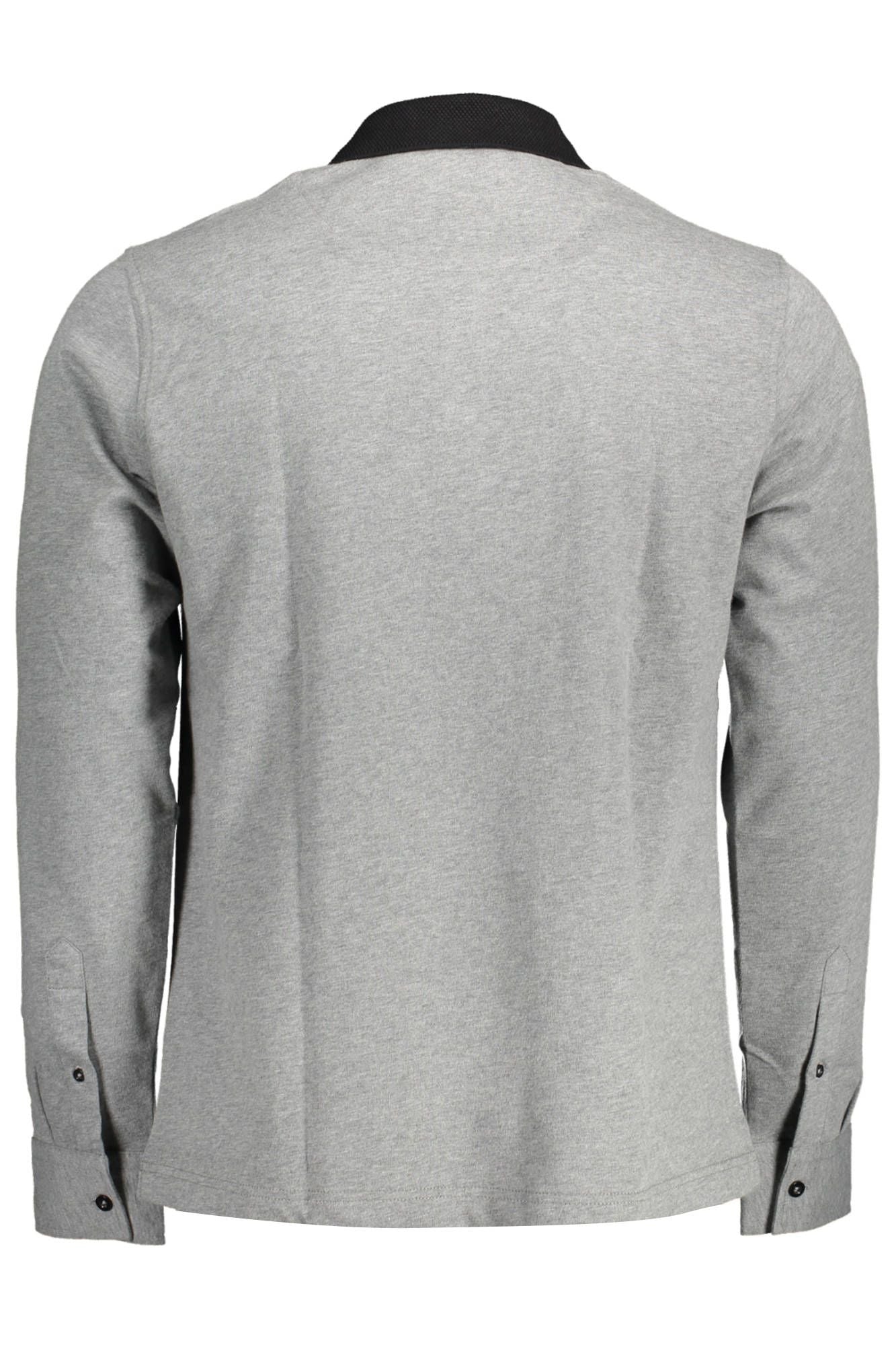 Harmont & Blaine Elegant Long-Sleeved Gray Polo for Men