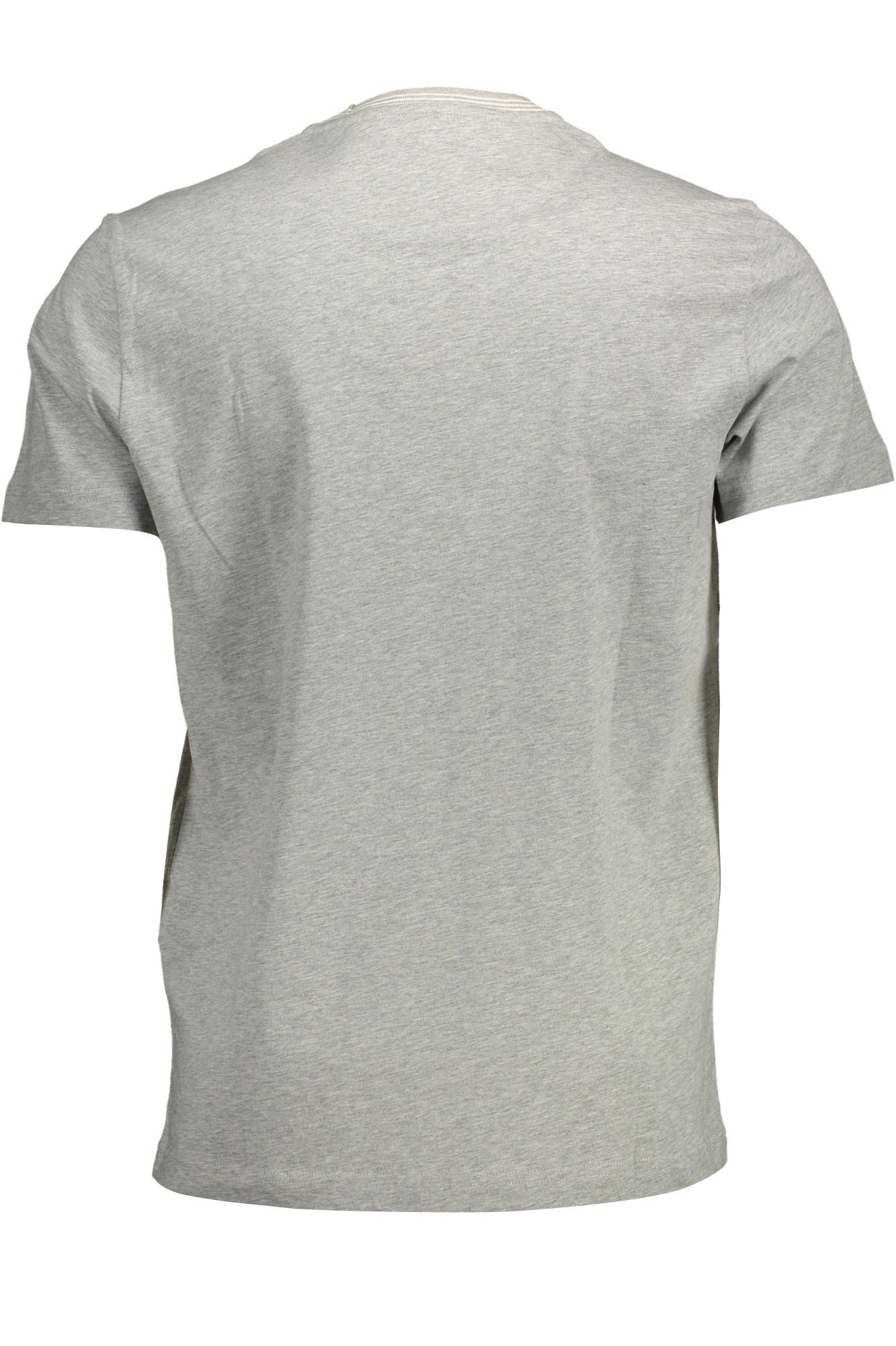 Harmont & Blaine Elegant Gray Cotton T-Shirt with Contrast Details