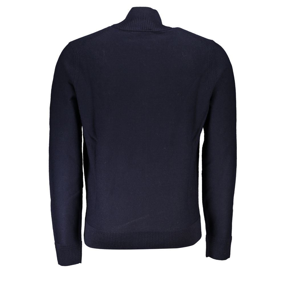 Hugo Boss Classic Blue Wool-Blend Cardigan